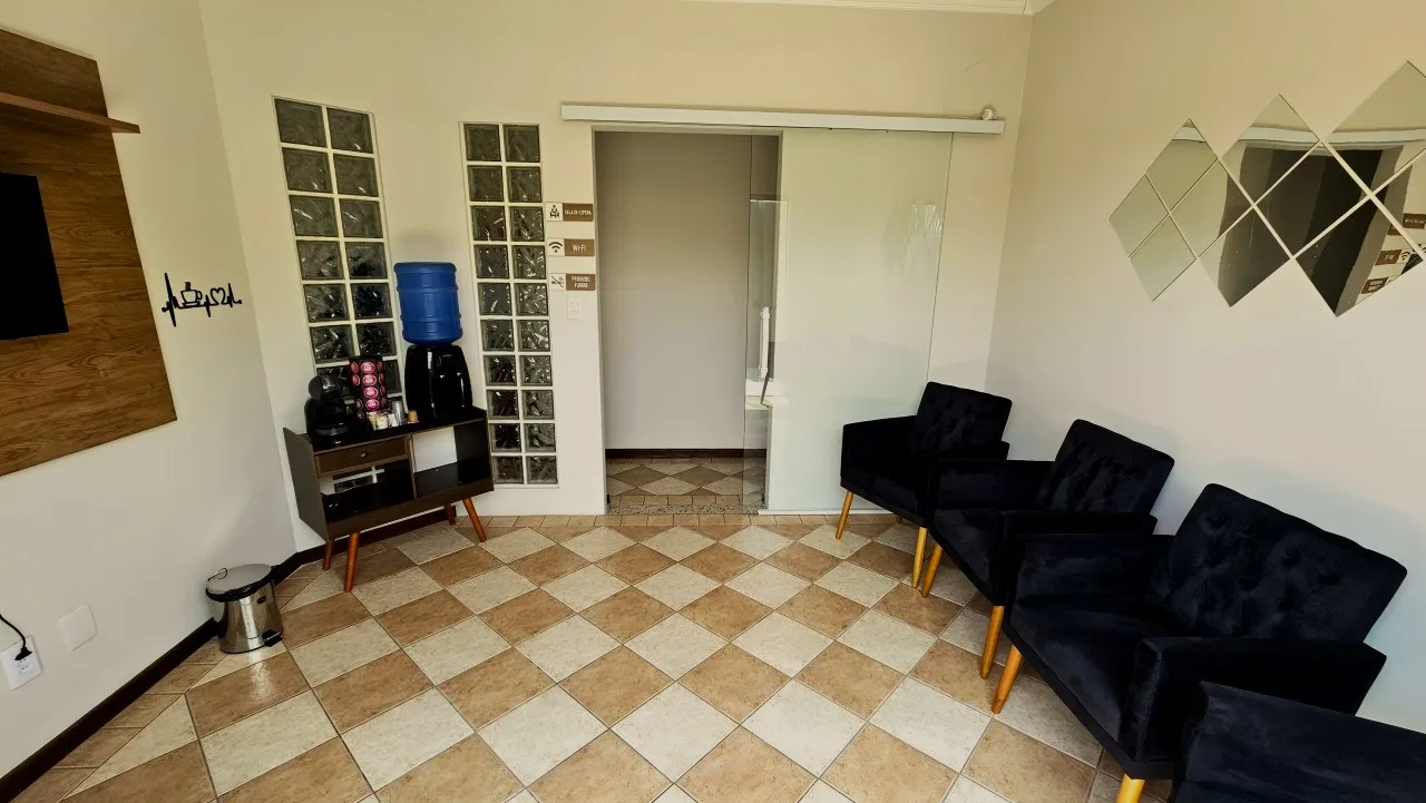 Foto da recepção da clínica